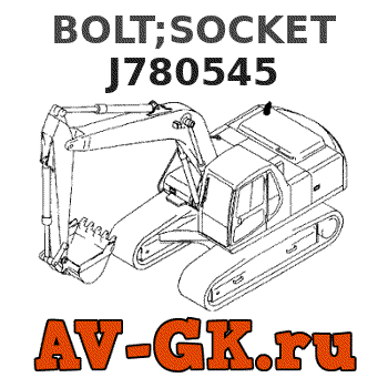 Hitachi J780545 BOLT;SOCKET parts catalog Hitachi J780545 BOLT;SOCKET