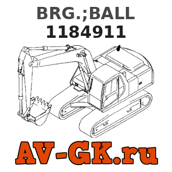 Hitachi 1184911 BRG.;BALL parts catalog Hitachi 1184911 BRG.;BALL