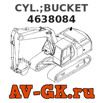 Hitachi 4638084 CYL.;BUCKET parts catalog Hitachi 4638084 CYL.;BUCKET