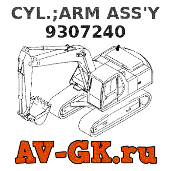 Hitachi 9307240 CYL.;ARM ASS'Y parts catalog Hitachi 9307240 CYL.;ARM ASS'Y