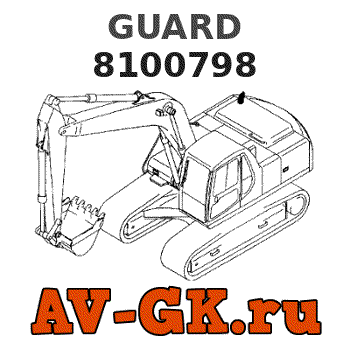 Hitachi 8100798 GUARD parts catalog Hitachi 8100798 GUARD