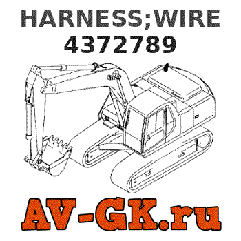 Hitachi 4372789 HARNESS;WIRE parts catalog Hitachi 4372789 HARNESS;WIRE