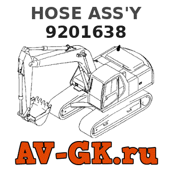Hitachi 9201638 HOSE ASS'Y parts catalog Hitachi 9201638 HOSE ASS'Y