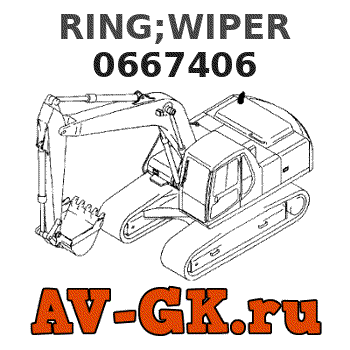Hitachi 0667406 RING;WIPER parts catalog Hitachi 0667406 RING;WIPER
