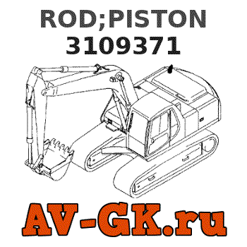 Hitachi 3109371 ROD;PISTON parts catalog Hitachi 3109371 ROD;PISTON