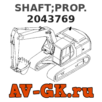 Hitachi 2043769 SHAFT;PROP. parts catalog Hitachi 2043769 SHAFT;PROP.