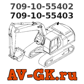 KOMATSU 709-10-55403 709-10-55402 parts catalog KOMATSU 709-10-55403 709-10-55402