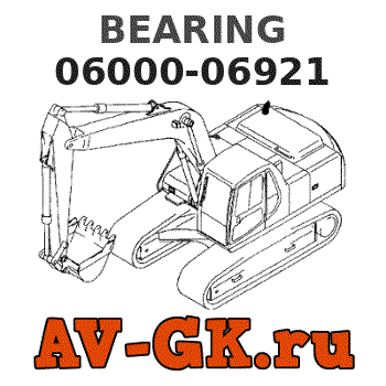 KOMATSU 06000-06921 BEARING parts catalog KOMATSU 06000-06921 BEARING