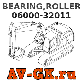 KOMATSU 06000-32011 BEARING,ROLLER parts catalog KOMATSU 06000-32011 BEARING,ROLLER