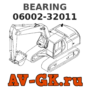 KOMATSU 06002-32011 BEARING parts catalog KOMATSU 06002-32011 BEARING