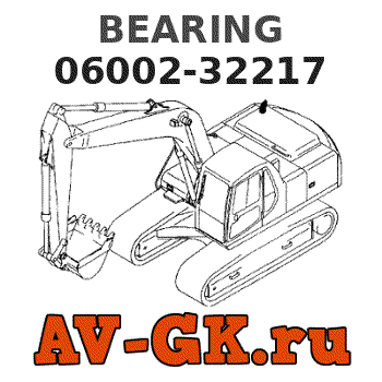 KOMATSU 06002-32217 BEARING parts catalog KOMATSU 06002-32217 BEARING