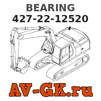 KOMATSU 427-22-12520 BEARING parts catalog KOMATSU 427-22-12520 BEARING