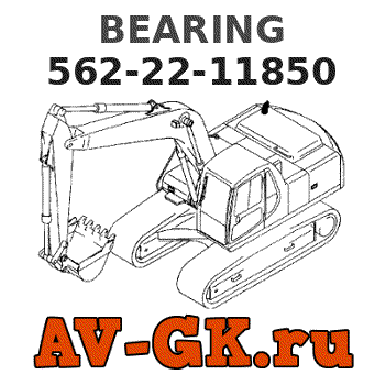 KOMATSU 562-22-11850 BEARING parts catalog KOMATSU 562-22-11850 BEARING