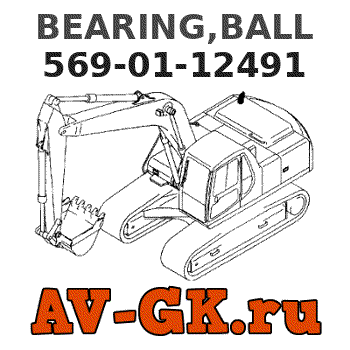 KOMATSU 569-01-12491 BEARING,BALL parts catalog KOMATSU 569-01-12491 BEARING,BALL
