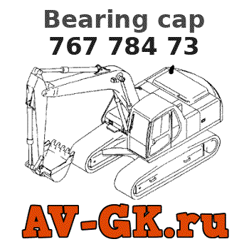 KOMATSU 767 784 73 Bearing cap parts catalog KOMATSU 767 784 73 Bearing cap