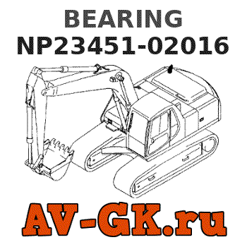 KOMATSU NP23451-02016 BEARING parts catalog KOMATSU NP23451-02016 BEARING