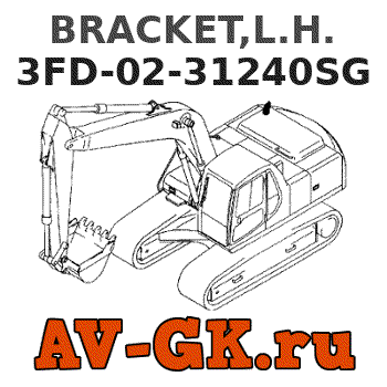 KOMATSU 3FD-02-31240SG BRACKET,L.H. parts catalog KOMATSU 3FD-02-31240SG BRACKET,L.H.