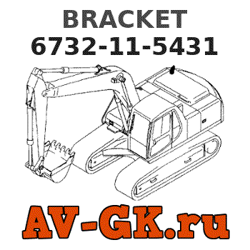 KOMATSU 6732-11-5431 BRACKET parts catalog KOMATSU 6732-11-5431 BRACKET