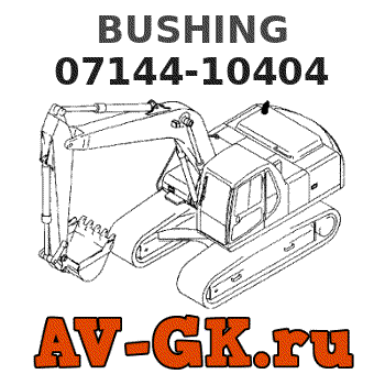 KOMATSU 07144-10404 BUSHING parts catalog KOMATSU 07144-10404 BUSHING