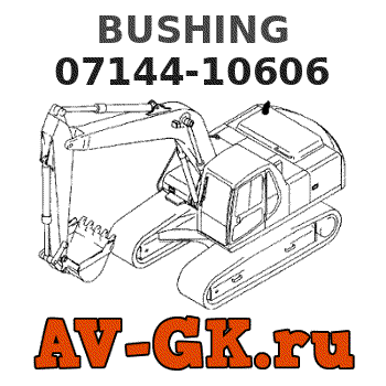 KOMATSU 07144-10606 BUSHING parts catalog KOMATSU 07144-10606 BUSHING
