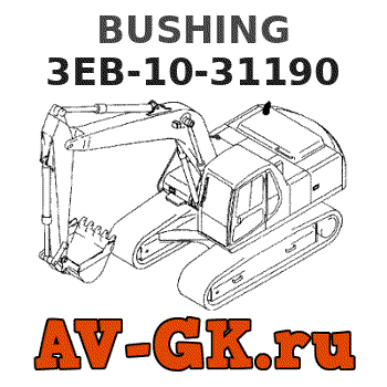 KOMATSU 3EB-10-31190 BUSHING parts catalog KOMATSU 3EB-10-31190 BUSHING
