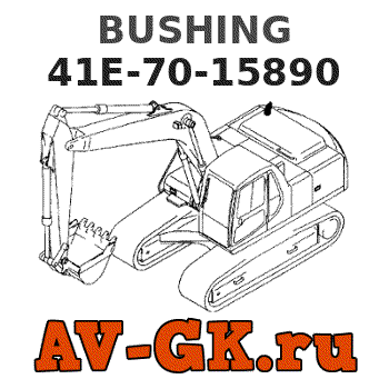 KOMATSU 41E-70-15890 BUSHING parts catalog KOMATSU 41E-70-15890 BUSHING