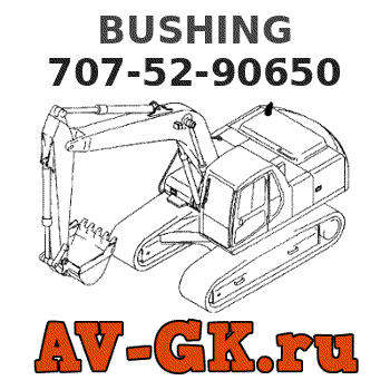 KOMATSU 707-52-90650 BUSHING parts catalog KOMATSU 707-52-90650 BUSHING