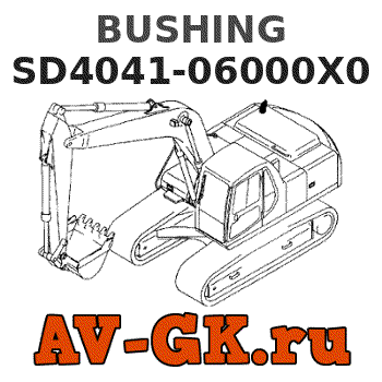 KOMATSU SD4041-06000X0 BUSHING parts catalog KOMATSU SD4041-06000X0 BUSHING
