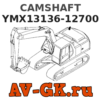 KOMATSU YMX13136-12700 CAMSHAFT parts catalog KOMATSU YMX13136-12700 CAMSHAFT