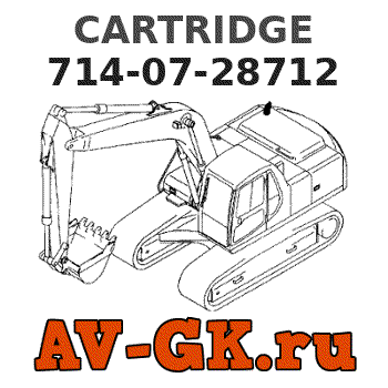 KOMATSU 714-07-28712 CARTRIDGE parts catalog KOMATSU 714-07-28712 CARTRIDGE