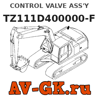 KOMATSU TZ111D400000-F CONTROL VALVE ASS'Y parts catalog KOMATSU TZ111D400000-F CONTROL VALVE ASS'Y