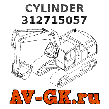 KOMATSU 312715057 CYLINDER parts catalog KOMATSU 312715057 CYLINDER