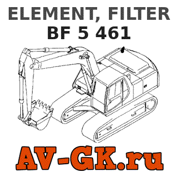 KOMATSU BF 5 461 ELEMENT, FILTER parts catalog KOMATSU BF 5 461 ELEMENT, FILTER