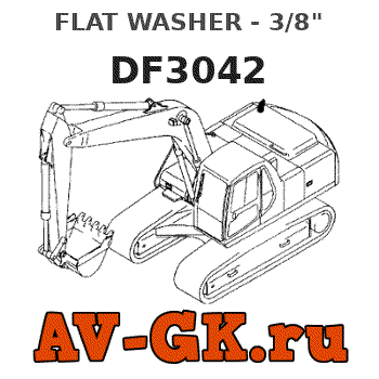 KOMATSU DF3042 FLAT WASHER - 3/8" parts catalog KOMATSU DF3042 FLAT WASHER - 3/8"
