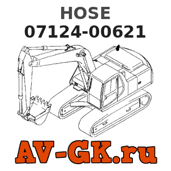 KOMATSU 07124-00621 HOSE parts catalog KOMATSU 07124-00621 HOSE