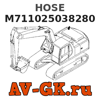KOMATSU M711025038280 HOSE parts catalog KOMATSU M711025038280 HOSE
