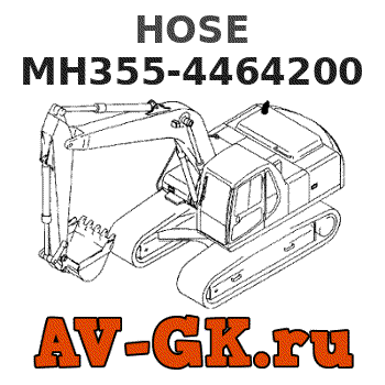 KOMATSU MH355-4464200 HOSE parts catalog KOMATSU MH355-4464200 HOSE