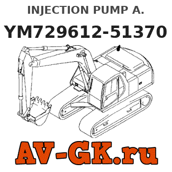 KOMATSU YM729612-51370 INJECTION PUMP A. parts catalog KOMATSU YM729612-51370 INJECTION PUMP A.