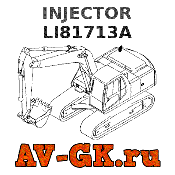 KOMATSU LI81713A INJECTOR parts catalog KOMATSU LI81713A INJECTOR