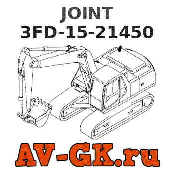 KOMATSU 3FD-15-21450 JOINT parts catalog KOMATSU 3FD-15-21450 JOINT