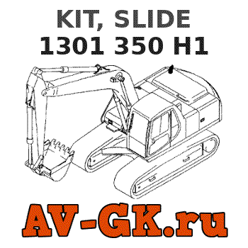 KOMATSU 1301 350 H1 KIT, SLIDE parts catalog KOMATSU 1301 350 H1 KIT, SLIDE