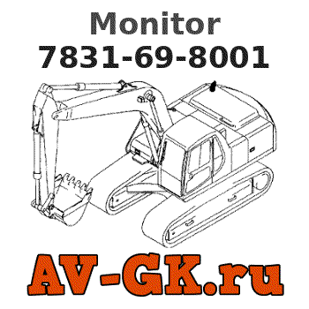 KOMATSU 7831-69-8001 Monitor parts catalog KOMATSU 7831-69-8001 Monitor