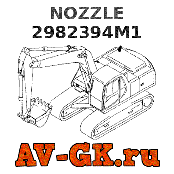 KOMATSU 2982394M1 NOZZLE parts catalog KOMATSU 2982394M1 NOZZLE