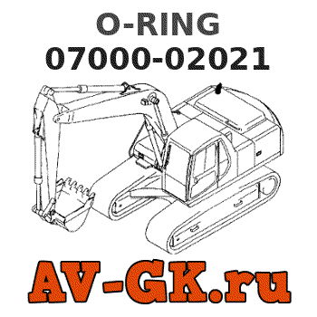 KOMATSU 07000-02021 O-RING parts catalog KOMATSU 07000-02021 O-RING