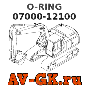 KOMATSU 07000-12100 O-RING parts catalog KOMATSU 07000-12100 O-RING