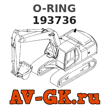 KOMATSU 193736 O-RING parts catalog KOMATSU 193736 O-RING