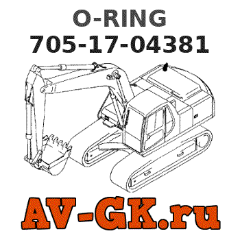 KOMATSU 705-17-04381 O-RING parts catalog KOMATSU 705-17-04381 O-RING