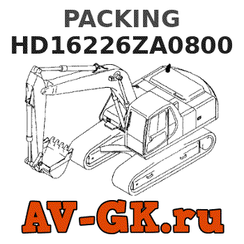 KOMATSU HD16226ZA0800 PACKING parts catalog KOMATSU HD16226ZA0800 PACKING