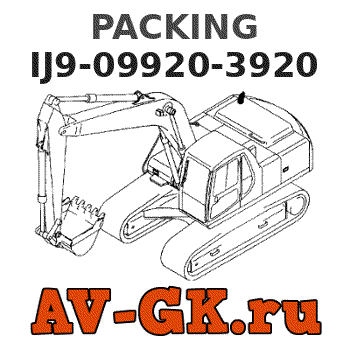 KOMATSU IJ9-09920-3920 PACKING parts catalog KOMATSU IJ9-09920-3920 PACKING