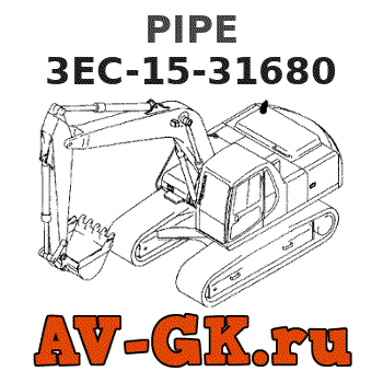 KOMATSU 3EC-15-31680 PIPE parts catalog KOMATSU 3EC-15-31680 PIPE